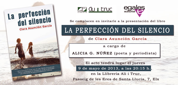 PRESENTACIÓN DE "LA PERFECCIÓN DEL SILENCIO" EN ELCHE, ALICANTE